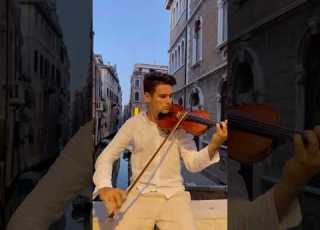  The Godfather Theme On Violin Venice At Night Cinematic Cover