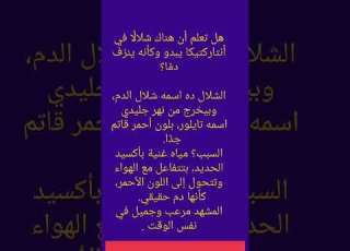 شلال يبدو و كأنه ينزف دما