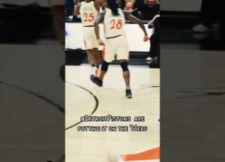  Sasser At The Buzzer As The PistonsTV Are Putting It On The 76ers On National TV Without Cade