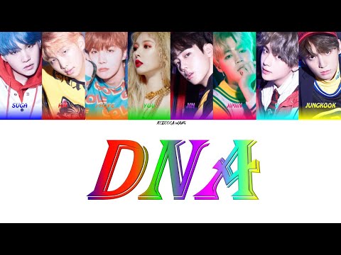 BTS And YOU 방탄소년단 DNA 8th Member Color Coded Lyrics Eng Rom Han 가사