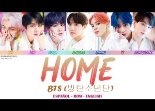  BTS HOME Lyrics Español Rom English