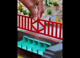 Building A Majestic Mini Water Dam With Tiny Bricks Dam Vfuho Tanowin Miniature Diy Bridge