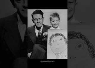 Kids Drew Their Dads From Memory 1949 Experiment