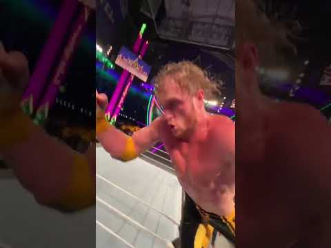 Logan Paul Hit Roman Reigns With The Selfie Video WWE WWECrownJewel LoganPaul RomanReigns