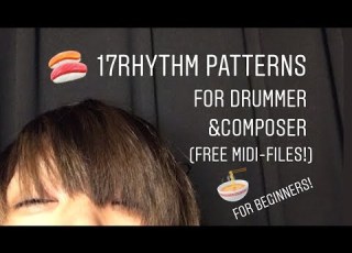 初心者向け ドラマーと作曲家のためのドラムパターン集vol 1 MIDI付き