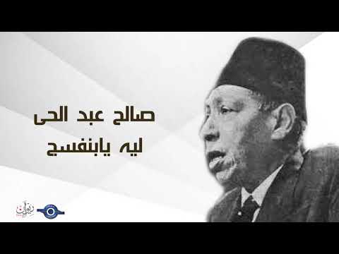 صالح عبد الحى ليه يابنفسج