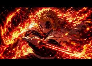 Demon Slayer Rengoku Theme 1Hour EPIC Orchestral Rock Version Set Your Heart Ablaze Remix