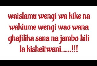 WAISLAMU WA KIKE NA KIUME WENGI WANA GHAFILIKA SANA NA JAMBO HILI LA KISHEITWANI SHK ADAM KHAMIS
