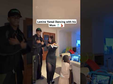 Lamine Yamal Dancing With His Mom Lamineyamal Fcbarcelona Barcelona Barca Barça