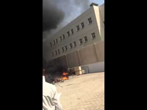 حريق مدرسة احمد ابن حنبل بجده