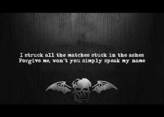 Avenged Sevenfold Angels Lyrics On Screen Full HD