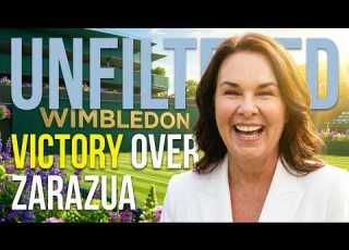 Alex Eala 29 Vs Renata Zarazua On Court 12 At Wimbledon With Coach Dan And Tita Katie