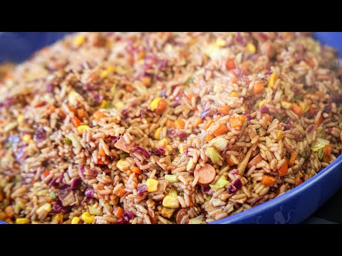 Easy CHINESE RICE Recipe Made At Home 10 Vegetables Four Sauces A Load Of Flavors Aromas