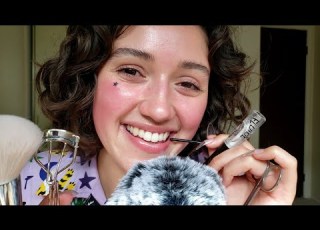 ASMR Mouth Sounds Personal Attention Spoolie Nibbling Face Tapping Inaudible Whispers