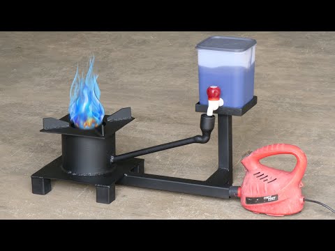 How To Make A Simple Waste Oil Stove Homemade Diy Used Waste Oil Burner DIY Waste Oil Stove