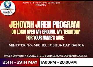 Jehova Jireh Program Day 5