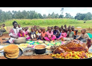 Village Christmas Celebration African Mum Cooks A Whole Goat Feeds The Entire Village