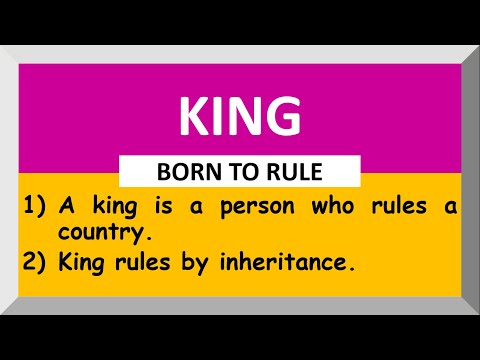 10 Lines On King In English Few Lines On King Few Sentences About King In English