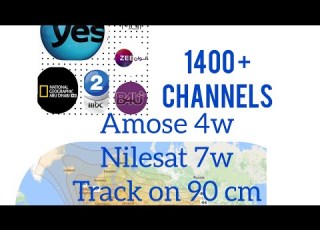 Amose 3 7 4W And Nilesat 7W Eutelsat 8W In 90 Cm Dish Lnb Clamping