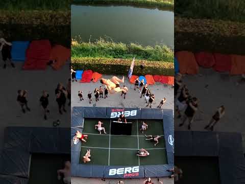 WORLD RECORD MOST FLIPS ON A TRAMPOLINE 9 Flips