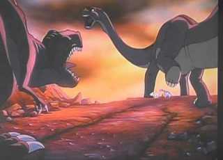 Land Before Time Littlefoot S Mother Vs Sharptooth