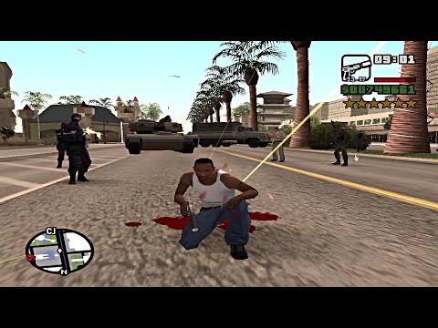 GTA San Andreas 100 6 Wanted Stars Full Game