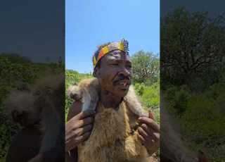 Bamboon Successfully Hunt By Hadzabe People Ready For Lunch
