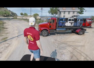  هربت حمولة تكاتك من الجبل النهاية صادمة GTA5