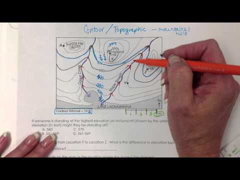 Contour Map Topographic Map Reading