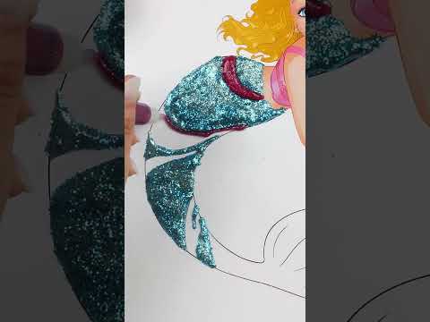 Glitter Magic Giving Merlinda Mermaid A Sparkly New Tail Shorts Mermaid Magic DIY