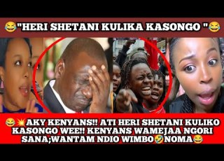 WAKENYA NI VIUMBE VYA AJABU WEE WANA COMPARE KASONGO NA SHETANI ATI WATAMTOA NA NI WANTAM WEE