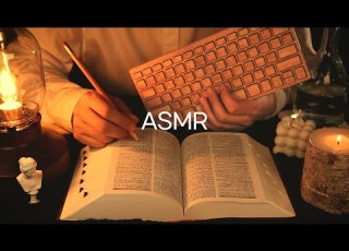  ASMR رضاء 100 نوم 100 Satisfying Writing Page Turning Keyboard Typing