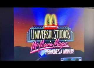  McDonald S Universal Studios McMovie Magic Commercial 1992