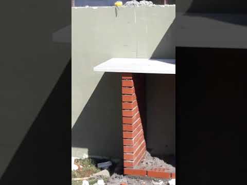 بناء شواية خارجية من الطوب الاحمر