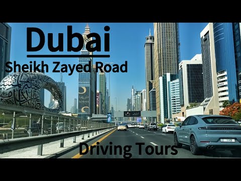 Dubai Sheikh Zayed Road Driving Tours 4K Video Driving In Dubai Dubai South