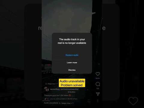 How To Solve Unavailable Audio Instgram Reels Shortsfeed