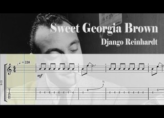 Sweet Georgia Brown Django Reinhardt Gypsy Guitar Tab