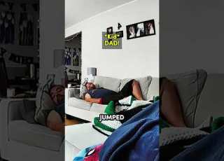  His Kid Was Screaming While He Fell Asleep Shorts