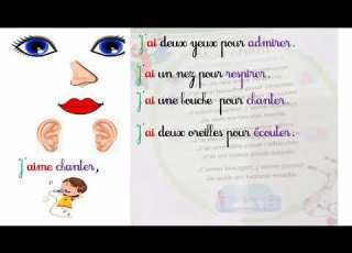 La Comptine Corporelle Unité 3 Mon Corps J Apprends Le Français 3ème Année Primaire