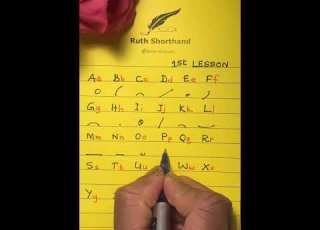 Gregg Shorthand English Alphabet