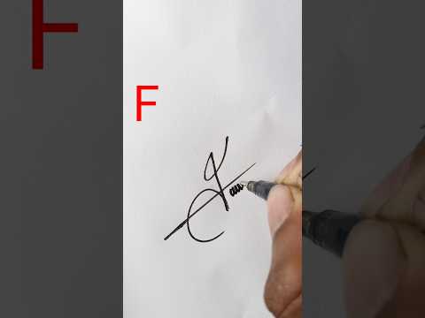 Simple F Signature Style Handwriting Howto Stylishsignature