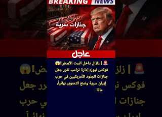  عاجل زلزال فـ البيت الأبيض فو نيوز إدارة ترامب تجعل جنازات الجنود الأمريكان في حرب إيران سرية