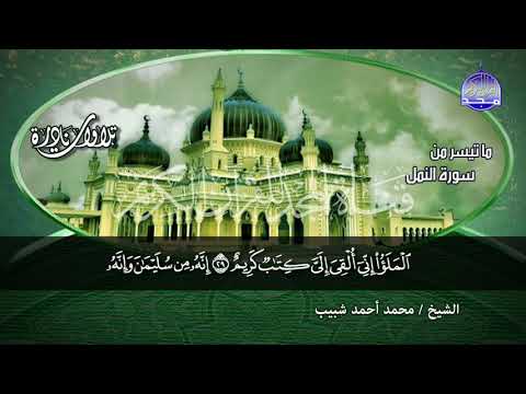 مقطع رائع من سورة النمل لقارئ النصر محمد احمد شبيب من رووووائع المجد HD مقطع رائع من سورة النمل لقارئ النصر محمد احمد شبيب من رووووائع المجد HD