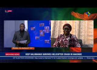  BREAKING NEWS VICE PRESIDENT W K MUTALE NALUMANGO SURVIVES HELICOPTER CRASH IN NAKONDE