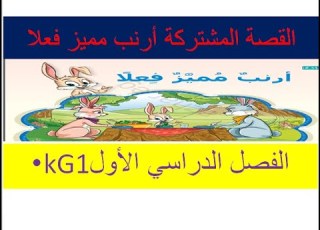 القصة المشتركة أرنب مميز فعلا رياض الأطفال كى جى 1 الفصل الدراسي الاول