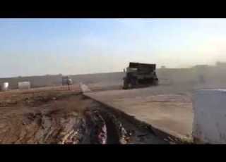 راجمة صواريخ تقظي على الدواعش لبيك ياعلي