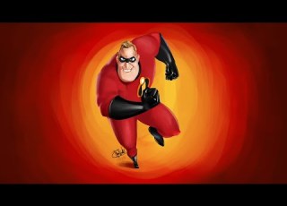  رسم البطل الخارق صبحي شبار Drawing The Incredibles