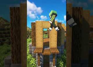 Minecraft Trio House Shorts