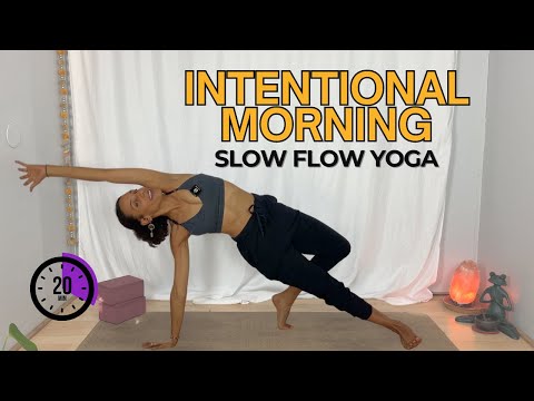 20 Min Slow Flow Yoga Morning Practice For An Intentional Balanced Day