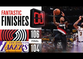  Final 2 14 WILD ENDING Trail Blazers Vs Lakers